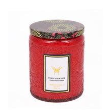 Embossed Glass Fragrance Handmade Gift Aromatherapy Soy Candles by CJ dropshipping