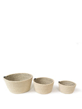 Amari Bowl with Black Stitching (Set of 3) by The Groovalution / Buddify