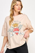 SAGE+FIG Love-Inpired Graphic Oversized T-Shirt by Trendsi