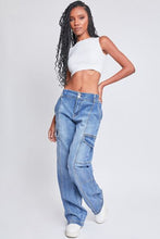 Jeanswear High-Rise Straight Cargo Jeans For Women by Trendsi