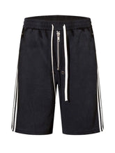 Men's Drawstring Shorts with Side Stripes by Trendsi
