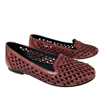 Ada Wine hand weaved ballerina by oobash