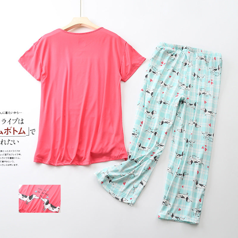 Dachshund Printed Pajamas by fashioncafee.com
