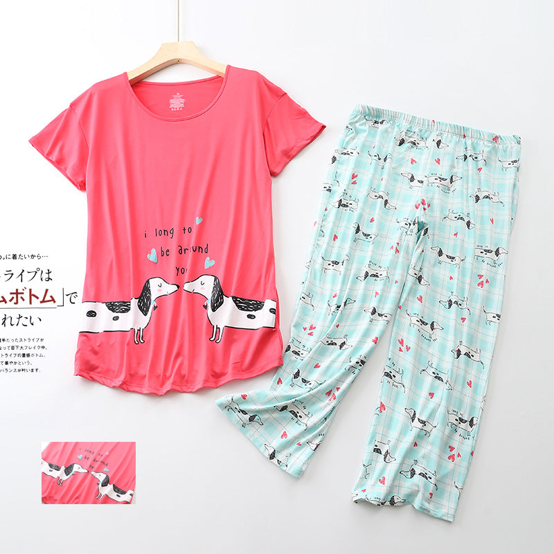Dachshund Printed Pajamas by fashioncafee.com