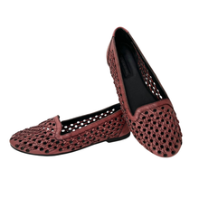 Ada Wine hand weaved ballerina by oobash