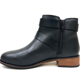Tillie Black Stacked Bootie