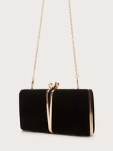 Red Rhinestone Party Clutch Bag For Women With Chain Strap by Shein