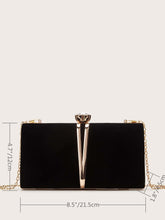 Red Rhinestone Party Clutch Bag For Women With Chain Strap by Shein