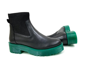 Olivia Green Platform Chelsea by oobash