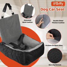 Pet Car Seat Cushion Small Dog Car Seat Safety Belt Coral Fleece Dog Booster Cushion Car Seat by Ifurffy / Zopi