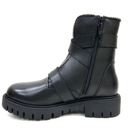 Billie Studded Lug Sole Boot by oobash / Buddify