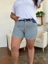 Judy Blue Full Size Color Block Denim Shorts by Trendsi