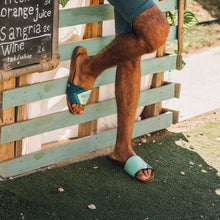 'CUCUMBER' - Grüne Sandalen in Mint, Weiß, Türkis, Petrol - vegan Sandel's by Fünve / Buddify