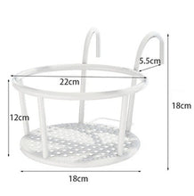 European Style Balcony Iron Flower Stand Outdoor Hanging Basket by USAdrop