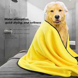 Dog Towels For Drying Dogs Drying Towel Dog Bath Towel, Quick-drying Pet Dog And Cat Towels Soft Fiber Towels Robe Super Absorbent Quick Drying Soft Microfiber Pet Towel For Dogs, Cats Yellow by fashioncafee.com