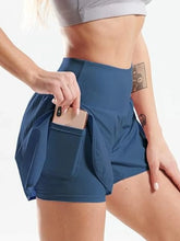 Pocketed High Waist Active Shorts by Trendsi