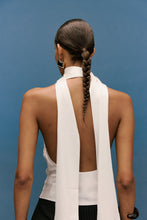 Indra Cowl Top Ivory Luxurious mid Weight Silky Blouse by KIANNA / Buddify