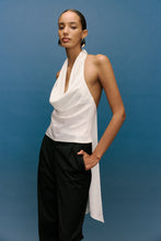 Indra Cowl Top Ivory Luxurious mid Weight Silky Blouse by KIANNA / Buddify