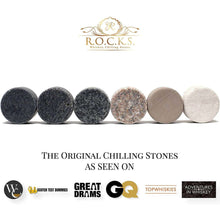The Original Rocks ( Granite Stones used to perfectly cool fine Spirits ) by R.O.C.K.S. Whiskey Chilling Stones / Buddify