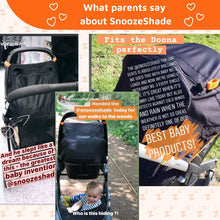 Infant Car Seat Sun and Sleep Shade for Group 0 and 0 Plus Blocks Up to 99 Percent of UV Rays by SnoozeShade