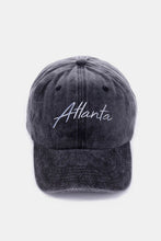 Zenana Washed ATLANTA Embroidered Baseball Cap by Trendsi