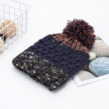 Contrast Thermal Hat with Pompom by Trendsi