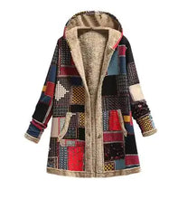 Winter Retro Hooded Cashmere Jacket for Women by ZenDrop Shipping