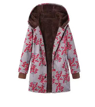 Winter Retro Hooded Cashmere Jacket for Women by ZenDrop Shipping
