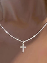 925 Sterling Silver Cross Necklace by Trendsi