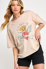 SAGE+FIG Love-Inpired Graphic Oversized T-Shirt by Trendsi