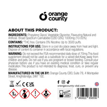 Kiwi - Guava & Passion Fruit 3500 Puff - CBD/CBG (1000mg) by Orange County CBD