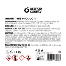 Miami Blueberry 3500 Puff - CBD/CBG (1000mg) by Orange County CBD