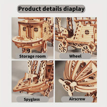 3D Wooden Airship Puzzle Model Kit by Infinite Steampunk / Buddify