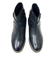 Elena Black Flat Western Bootie by oobash / Buddify