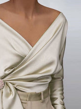 Surplice Long Sleeve Blouse by Trendsi