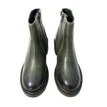 Journey Dip Dyed hand made Green Boot by oobash / Buddify