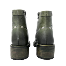 Journey Dip Dyed hand made Green Boot by oobash / Buddify