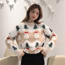 Christmas tree snowman pullover sweater by Wiio