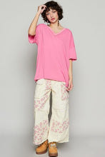 POL V-Neck Half Sleeve T-Shirt by Trendsi