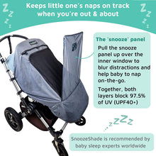 Plus Deluxe Premium Sunshade and Mosquito Net for Pushchairs Blocks 97.5 Percent UV and Supports Naps by SnoozeShade / Buddify