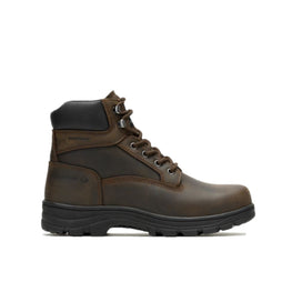 WOLVERINE W231123-EW CARLSBAD 6'' ST WP MN'S (Extra Wide) Brown Leather Work Boots by www.kicks-footwear.com / Buddify