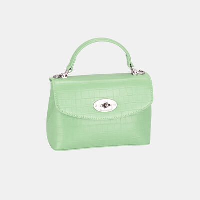 David Jones Texture PU Leather Handbag by Trendsi