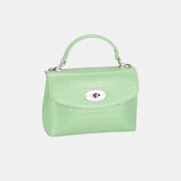 David Jones Texture PU Leather Handbag by Trendsi