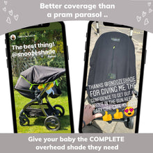 Original Pram Sunshade with 99 Percent UV Protection for Newborns Limited Edition Grey Trim by SnoozeShade