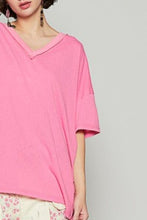 POL V-Neck Half Sleeve T-Shirt by Trendsi