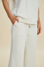 Double Take Full Size Pearl Detail Round Neck Top and Pants Set by Trendsi