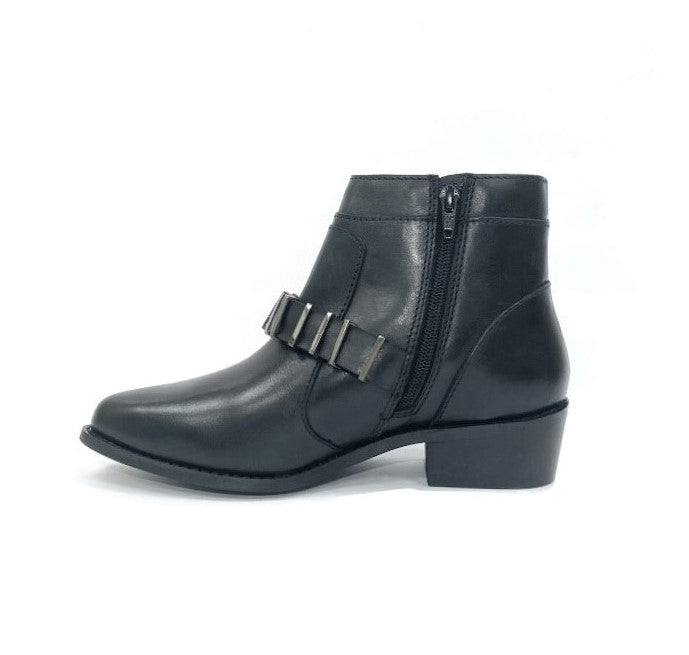 Amy Black Western Bootie For Woman by oobash / Buddify