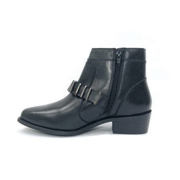 Amy Black Western Bootie For Woman by oobash / Buddify