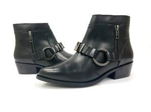 Amy Black Western Bootie For Woman by oobash / Buddify