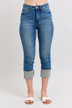 Judy Blue Full Size Skinny Cuff Capris Jeans with Pockets Plus Size by Trendsi